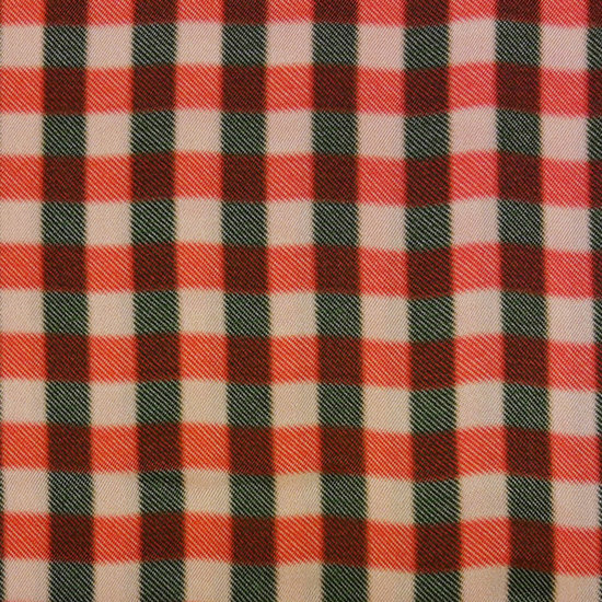 Viscose - Maan glanzende vichy rood