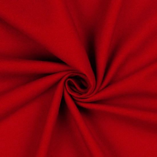 Flanel uni - rood 17