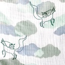 Double gauze - Eenhoorn op pastelwolk