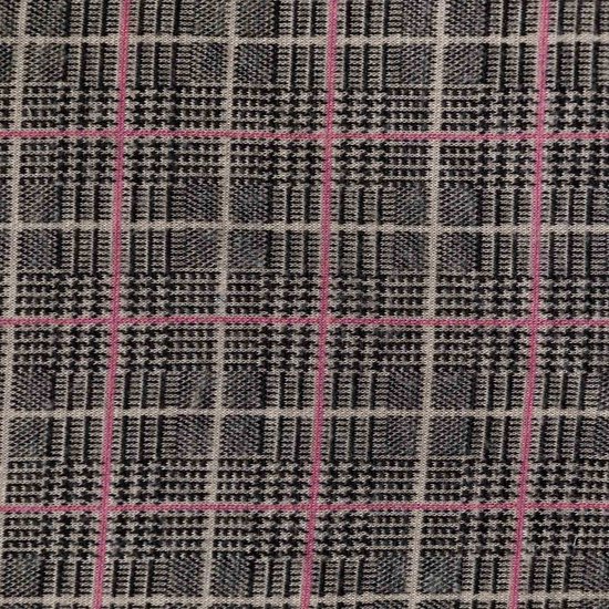 Gebreid - Prince de galle roze raster