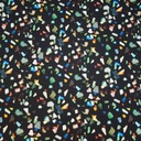 jersey - Zwart met kleurrijke terrazzo