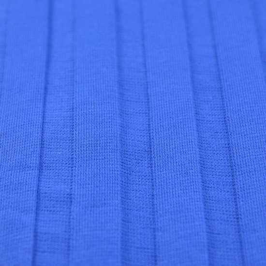 Jersey - Plissé gebreid blauw