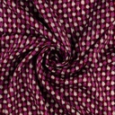 Viscose - Erwtjes Paars-bordeaux