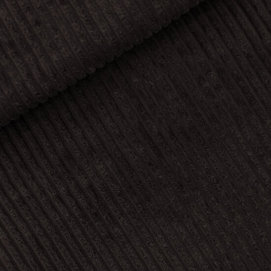 Corduroy brede rib - Playtime Licorice gray