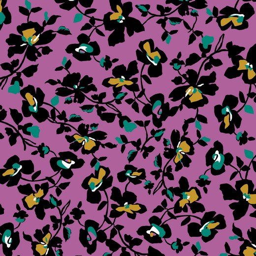 Lycra - Klimbloem op lilaroze