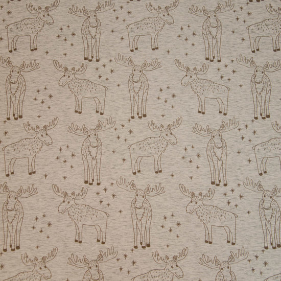 French terry - Rendieren op gemeleerd beige