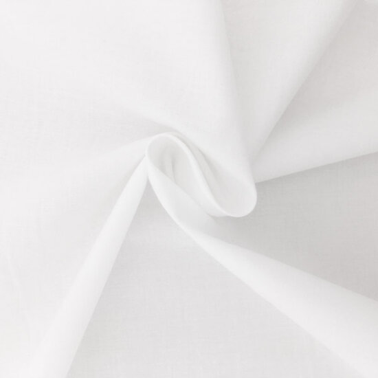 Katoen percale 305cm - Wit