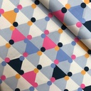 Katoen - Feestslinger met pompon lila