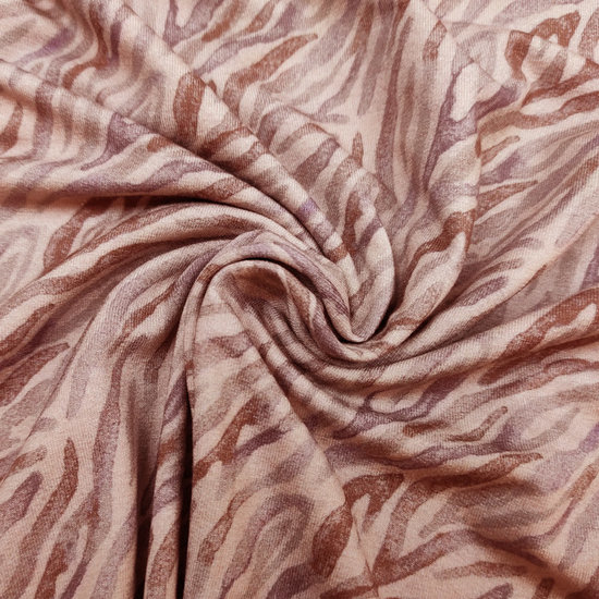 Jersey - Aquarel luipaard paars roze