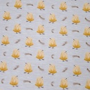 Jersey - kuikens op beige mêlé