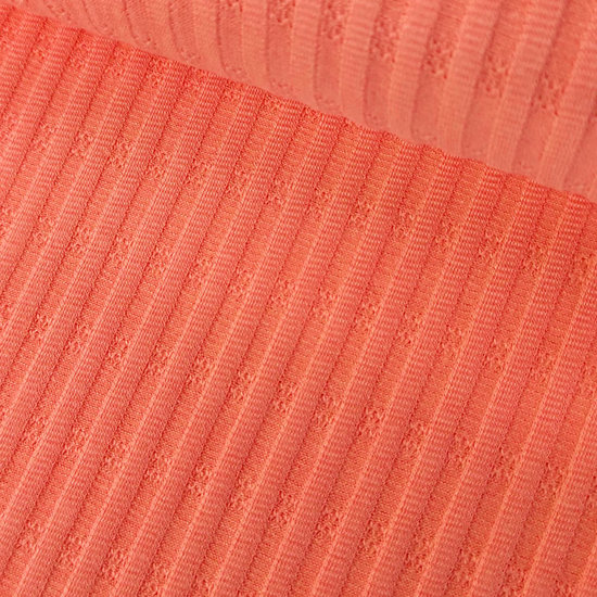 Jersey - Verticals pastelkoraal