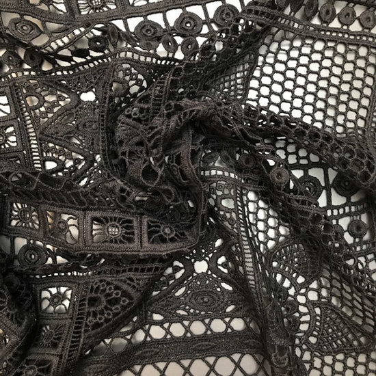 Kant - Zwart opengewerkt grof