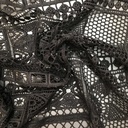 Kant - Zwart opengewerkt grof