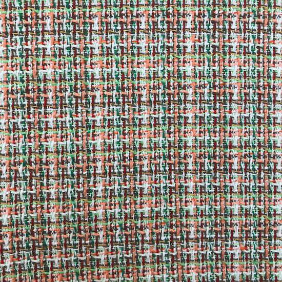 Tweed - Oranje groene weving 10