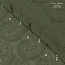 Katoen - Fibremood broderie legergroen