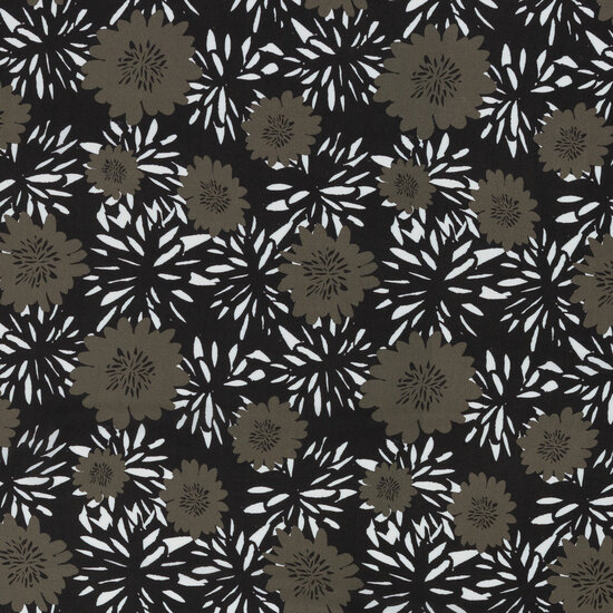 Viscose - Antonia bloem iris leaf