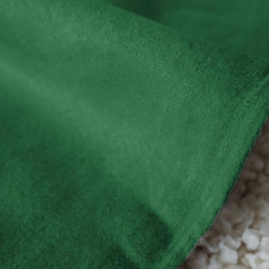 Borg - teddy suede groen