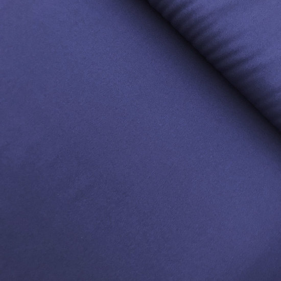 Crepe - mat glanzend koningsblauw