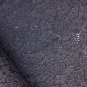 Kant - Elastisch blauw bloemen all over the way