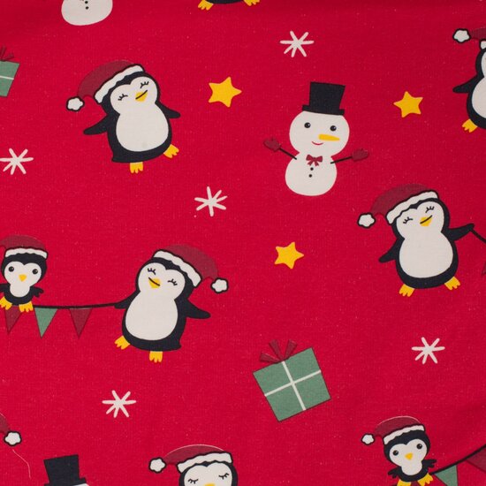 Sweater - kerst rood dansende pinguin