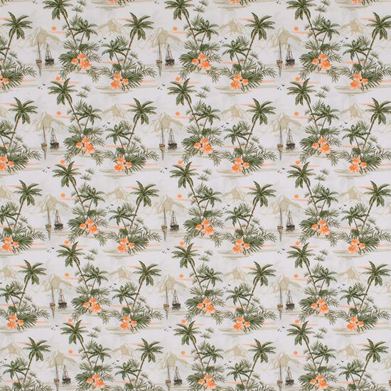 Katoen - boten, bergen en palmbomen