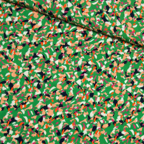 Viscose - colourful dance on green