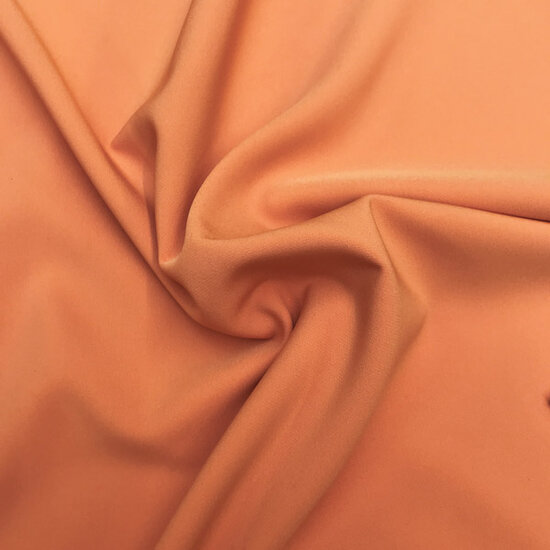 Broekstof - zomers pastel oranje