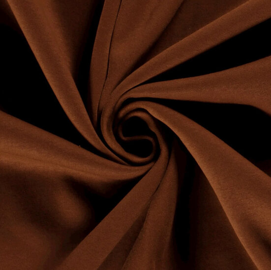 Joggingstof - chocoladebruin 155