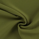 Broekstof bertha - effen olijfgroen