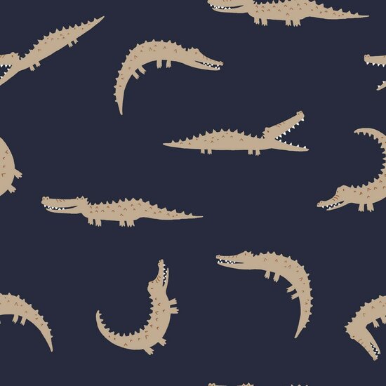 Jersey - krokodillen op missie blauw