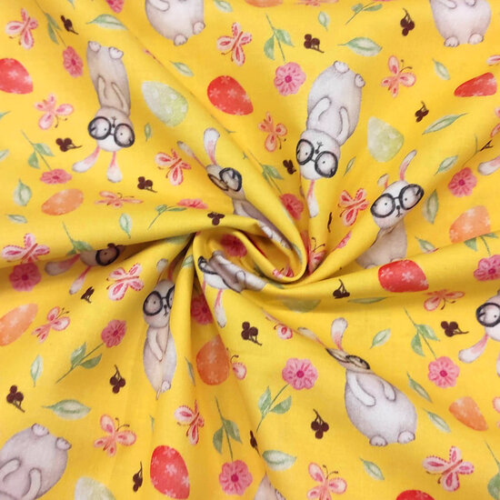 Katoen - paasbrilkonijn geel