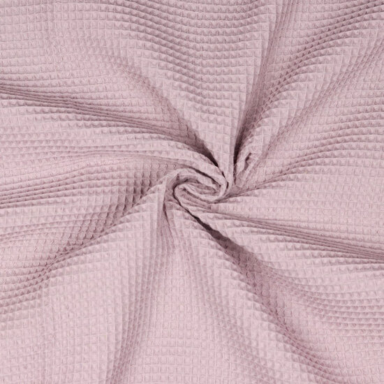 Gewafeld katoen - lichtroze 45