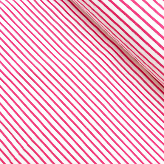 Jersey - Stripes sea fuchsia