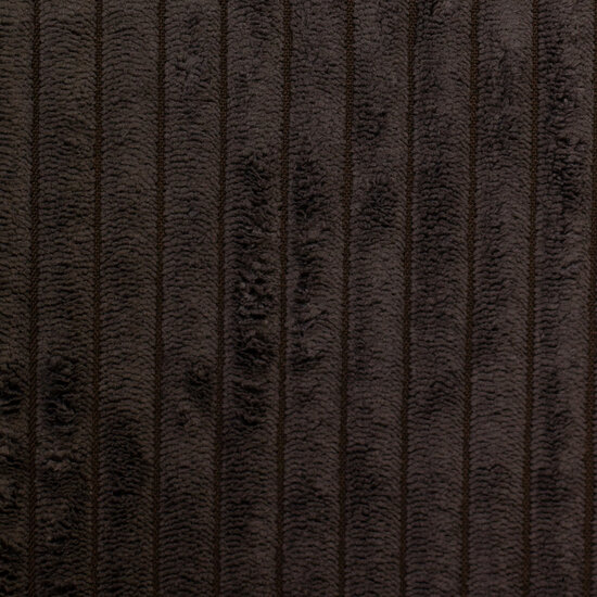 Ribfluweel deco - Brede rib Bruin