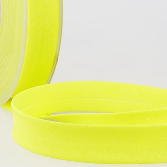Biaisband fluo 20mm - geel 201
