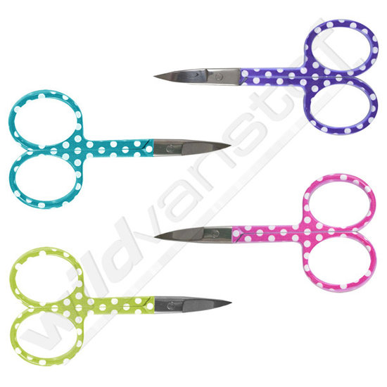 Broderie stofschaar bollen - 9cm