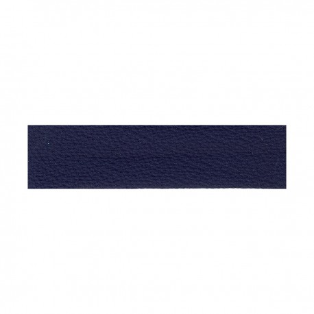 Biais crepe 20mm - marineblauw 23