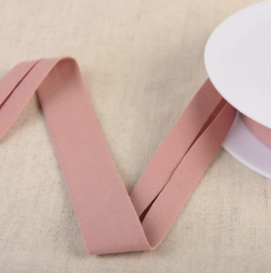 Biais organic 20mm - oudroze 77