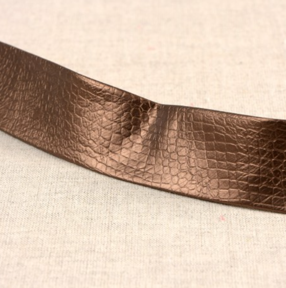 Biais skai 27mm - koperbruin