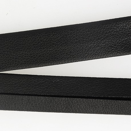 Biaisband leder 20mm - zwart 14