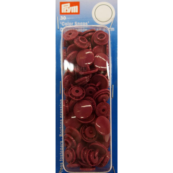 Prym I - kamsnaps 12,4mm - wijnrood