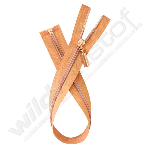 Rits spiraal deelbaar 40cm - koper