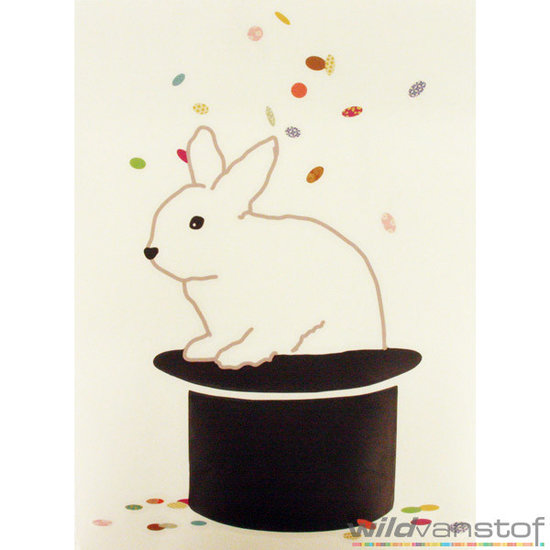 Muursticker konijn