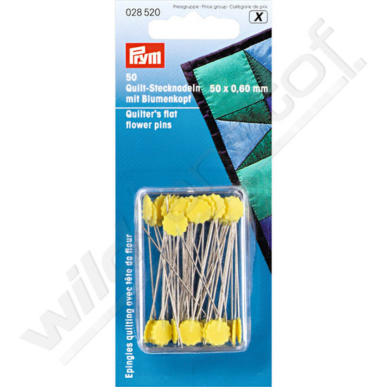 Prym X - quiltspelden met bloemenkop