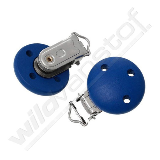 Fopspeen clip - kobaltblauw