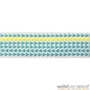 Blauw-gele driehoekjes sierband