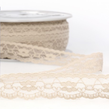 Kanten lint 25mm - beige 45