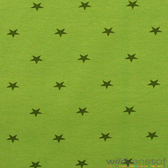 Boordstof - sterren groen