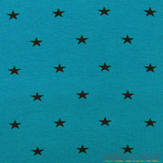 Boordstof - sterren blauw