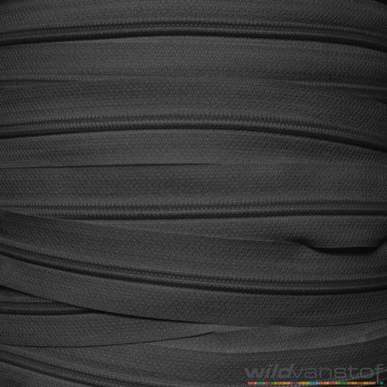 Rits spiraal per meter - grijs